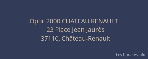 Optic 2000 CHATEAU RENAULT