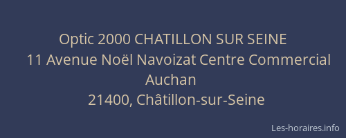 Optic 2000 CHATILLON SUR SEINE