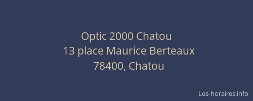 Optic 2000 Chatou