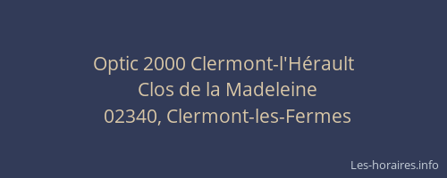 Optic 2000 Clermont-l'Hérault