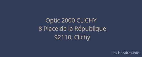 Optic 2000 CLICHY