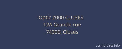 Optic 2000 CLUSES