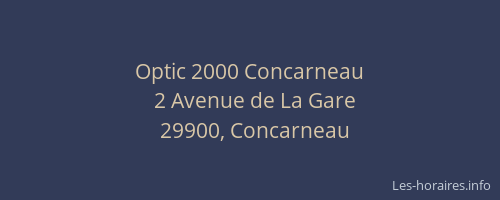 Optic 2000 Concarneau