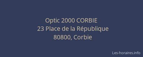 Optic 2000 CORBIE