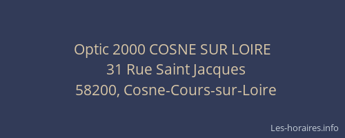 Optic 2000 COSNE SUR LOIRE