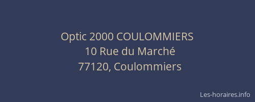 Optic 2000 COULOMMIERS
