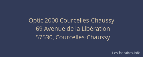 Optic 2000 Courcelles-Chaussy
