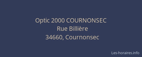 Optic 2000 COURNONSEC