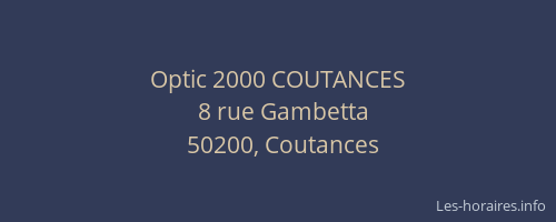 Optic 2000 COUTANCES
