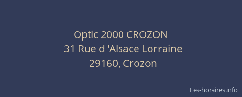 Optic 2000 CROZON