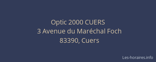 Optic 2000 CUERS