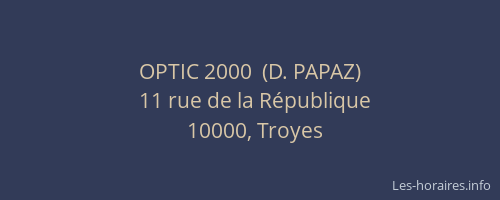 OPTIC 2000  (D. PAPAZ)