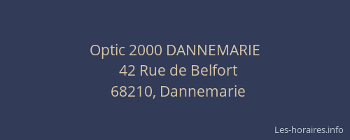 Optic 2000 DANNEMARIE