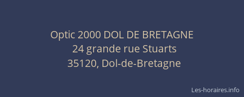 Optic 2000 DOL DE BRETAGNE