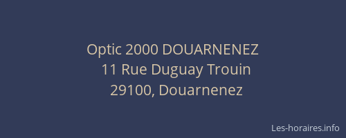 Optic 2000 DOUARNENEZ
