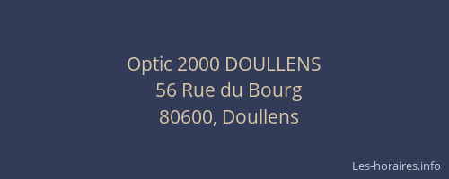 Optic 2000 DOULLENS
