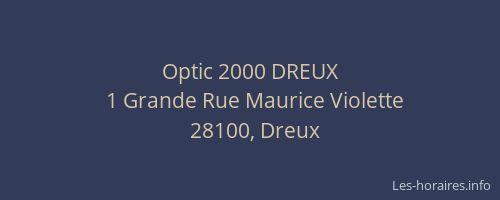 Optic 2000 DREUX