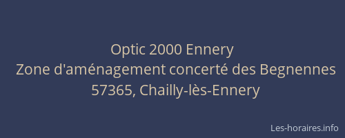 Optic 2000 Ennery