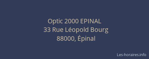 Optic 2000 EPINAL