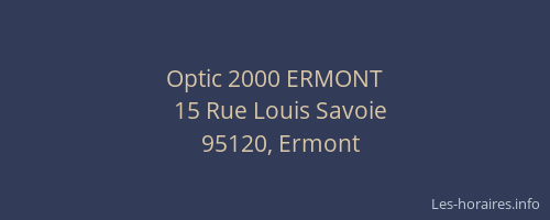 Optic 2000 ERMONT