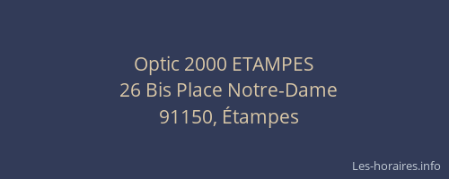 Optic 2000 ETAMPES
