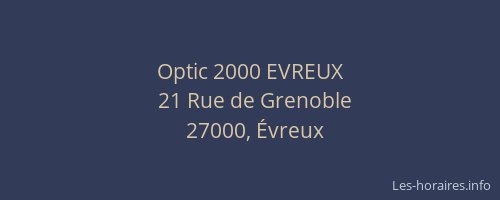 Optic 2000 EVREUX