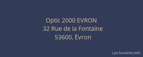 Optic 2000 EVRON