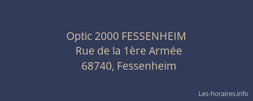 Optic 2000 FESSENHEIM