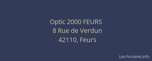 Optic 2000 FEURS