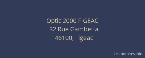 Optic 2000 FIGEAC