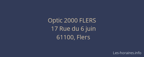 Optic 2000 FLERS