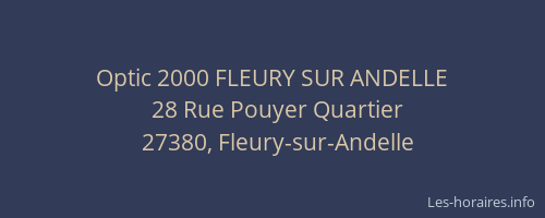 Optic 2000 FLEURY SUR ANDELLE