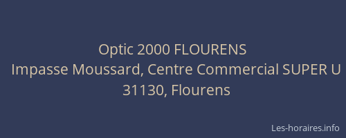 Optic 2000 FLOURENS