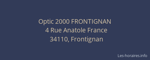 Optic 2000 FRONTIGNAN