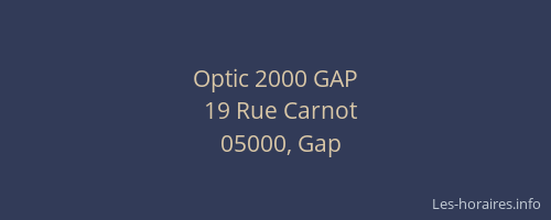 Optic 2000 GAP