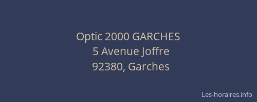 Optic 2000 GARCHES