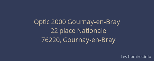 Optic 2000 Gournay-en-Bray