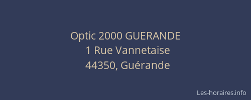 Optic 2000 GUERANDE