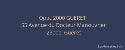 Optic 2000 GUERET