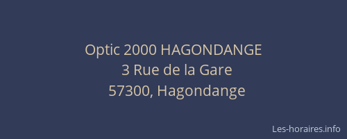 Optic 2000 HAGONDANGE