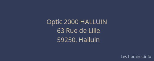 Optic 2000 HALLUIN