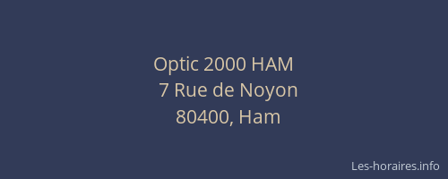Optic 2000 HAM