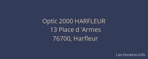 Optic 2000 HARFLEUR