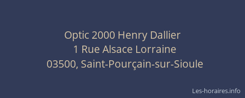 Optic 2000 Henry Dallier