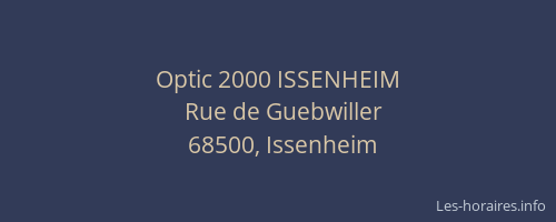 Optic 2000 ISSENHEIM