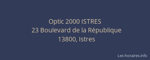Optic 2000 ISTRES