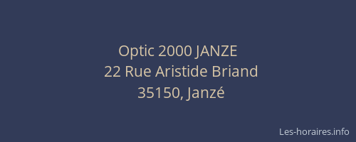 Optic 2000 JANZE