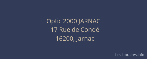 Optic 2000 JARNAC
