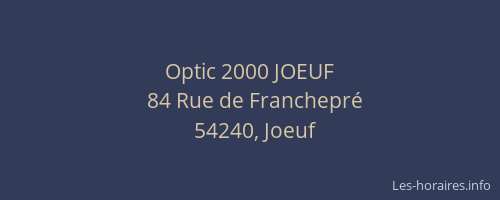 Optic 2000 JOEUF
