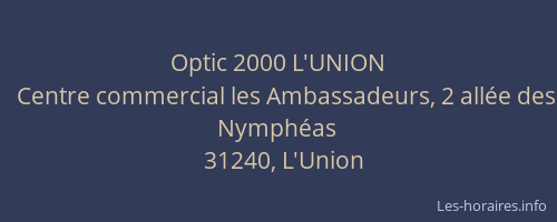 Optic 2000 L'UNION